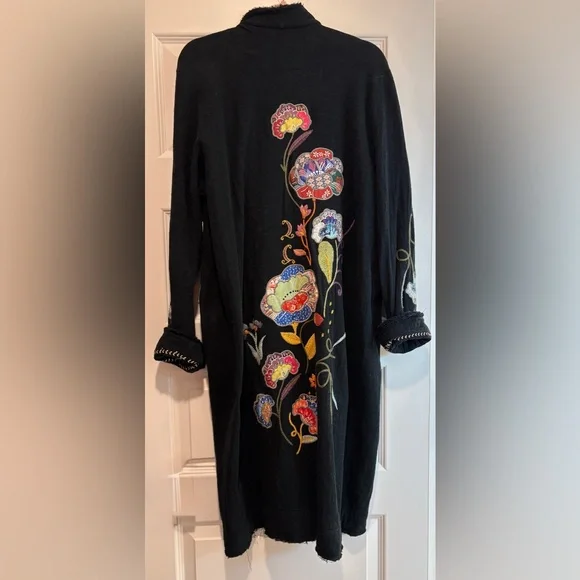 Johnny Was Biya TARIA APPLIQUE CARDIGAN - Picture 5 of 13
